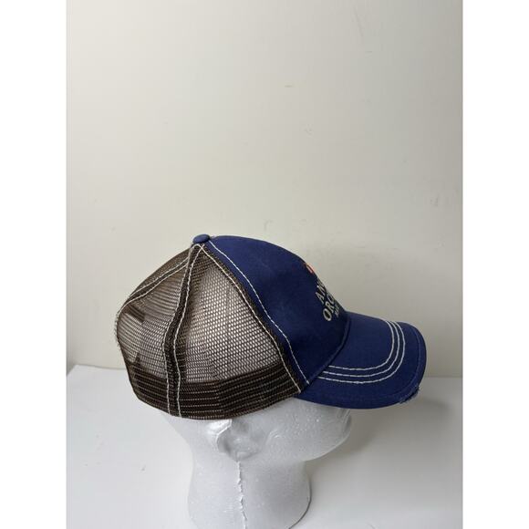 Angry Orchard Hat Cap Snapback Blue Hard Cider Adjustable Distressed - Picture 3 of 8